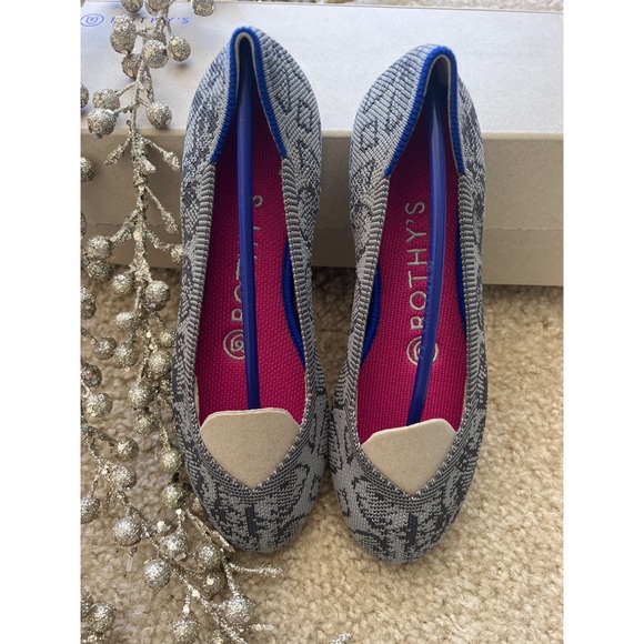 NWT Rothy's Kids Grey Stone Snake Flat - Picture 3 of 5